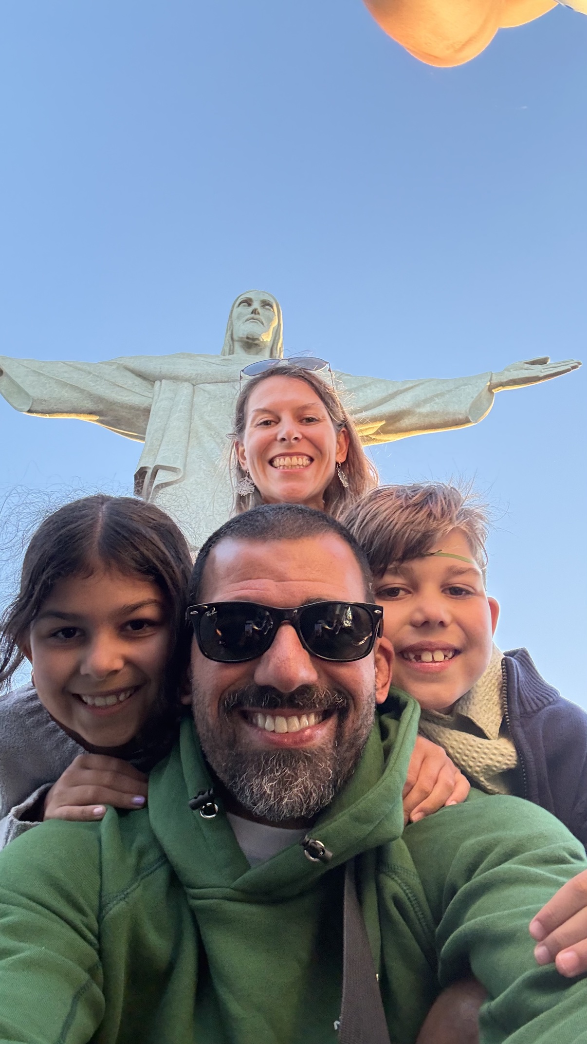 OSS Rio Tour group with Christ the Redeemer behind them